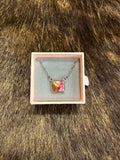 Vaquera Square Necklace Pink Dahlia - MBR9