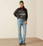 Ariat Women's Canvas Oversized T-Shirt - BLACK MINERAL