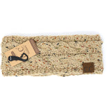 Fuzzy Lined Flecked CC Head Wrap HW33