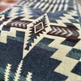 Andean Alpaca Wool Blanket - Forest: Queen