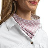Carlee Double Sided Scarf - BERRY & WHITE CHECK/SAGE & WHITE CHECK SCF2635