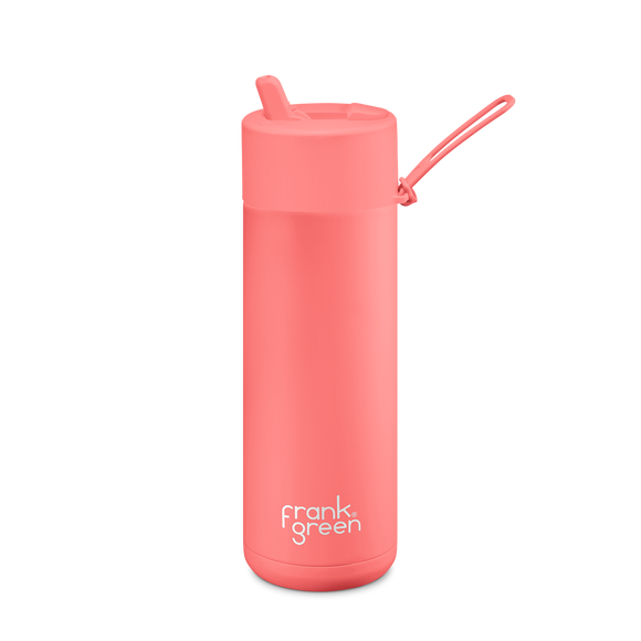 Frank Green Limited Edition Ceramic Reusable Bottle - 20oz / 595ml - Sweet Peach