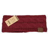 Solid Cable Knit CC Women's Fashion Headband