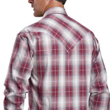 Stetson Mens Collection L/S Shirt Plaid Red