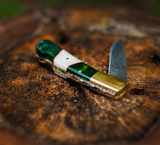 Damascus Folder Pocket Knife- VG51