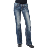 Stetson WOMEN'S JEANS 818 CONTEMPORARY BOOT CUT PIERCING POCKET - 54816385