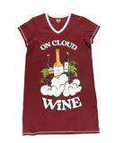 On Cloud Wine Women's V-Neck Nightshirt