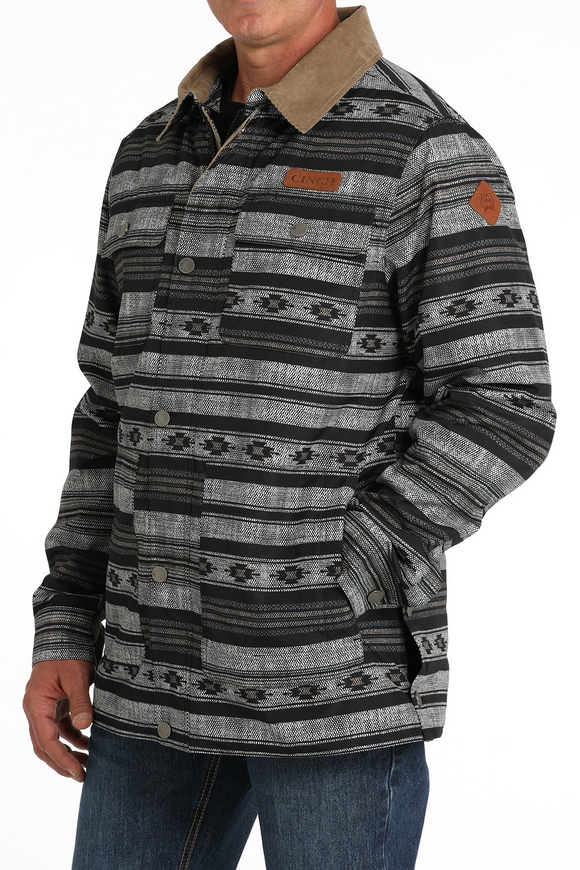 Cinch MEN'S BARN COAT - BLACK/GRAY