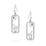 Montana Silversmiths ER6327 Earrings, Turquoise, Brass/Stainless Steel