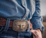 Longhorn Legend Heritage Attitude Buckle - A973C
