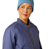 Rebar Stretch Canvas Bomber Jacket - Blue Indigo