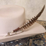 Turkey Feather Hat Accent - The Goliad