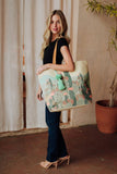Ivory Cactus Landscape Tote