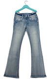 Paisley Detail Embroidery Girl Boot Cut | GB-81671