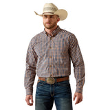 Ariat Men's Pro Series Jeremy Fitted Shirt - EMBERGLOW PLAID 10071576