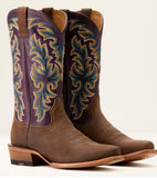 Ariat Men’s Futurity Champ Cowboy Boot - Dijon Roughout / Royal Purple