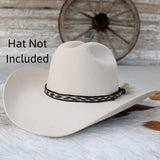 Genuine Horsehair 6 Strand Braided Hat Band with Single Tassel - Las Cruces