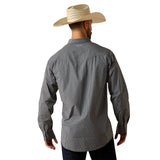 Ariat Men's Pro Series Tobin Classic Fit Snap Shirt - BLACK PLAID 10071726