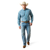 Ariat Men's Pro Series James Classic Fit Shirt - WHITE PLAID 10071086