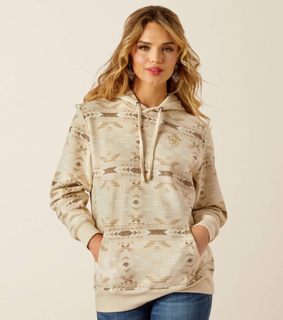 Ariat Logo 2.0 Hoodie - SANDSTONE SOUTHWEST PRINT