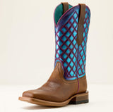 Ariat Frontier Wittman Wide Square Toe Western Boot - SHADES OF GRAIN|IRIDESCENT LAGOON