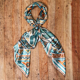 AVS-855 AZTEC CACTI PRINT SILK WILD RAG 36X36