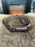 3.8cm wide Hobble belt with knife pouch