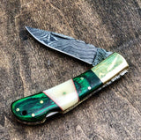 Damascus Folder Pocket Knife- VG51