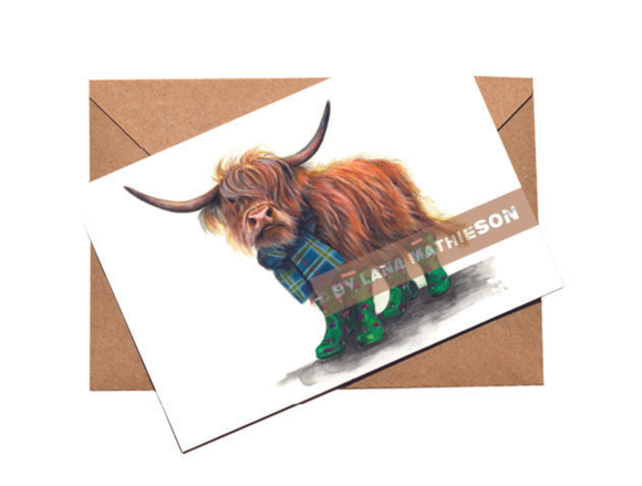 The Beechgrove Gardener | Highland Cow Card