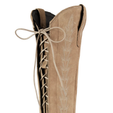 LEXINGTON KNEE HIGH CORSET - LATTE SUEDE