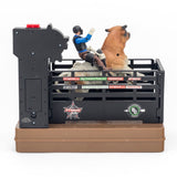 PBR BUCKING BULL AND RIDER