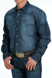 Cinch Mens Denim Shirt
