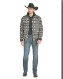 JACQUARD AZTEC HORSE BOMBER JACKET