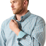 Ariat Men's Wrinkle Free Antonio Classic Fit Shirt - ANGEL BLUE PLAID 10071028