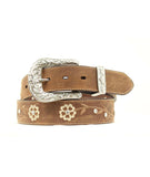 ARIAT SCROLLING FLOWER DESIGN BELT - ACCESSORIES BELT LADIES - A1510202