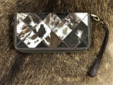 Cowhide Wallet - Double Zip-CWDZ001