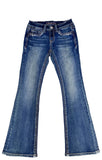 Horse Hide  Faux Flap A Little Girl Boot Cut | TB-51726CH
