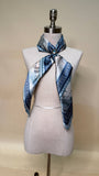 AVS842 HORSES PRINT SILK SCARF 36X36