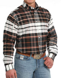 CINCH MEN’S SHIRT ‘OXFORD’ CLASSIC FIT BLACK/RED MTW1242001