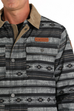 Cinch MEN'S BARN COAT - BLACK/GRAY