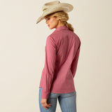 Ariat Women's Rose Wine Kirby Stretch Long Sleeve Western Shirt 10055272