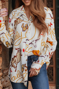 Howdy Western Fashion Printed Casual Shirt