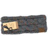 Fuzzy Lined Flecked CC Head Wrap HW33
