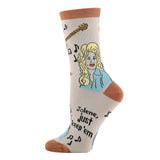 Just Keep 'em | Women's Western Jolene Novelty Crew Socks