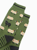 Black Sheep Bamboo Socks in Green