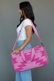 Pink & Lt. Pink Western Duffel