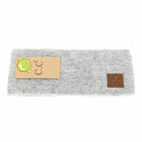 Soft Ribbed Leather Patch C.C. Head Wrap HW9021
