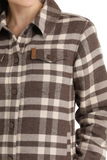 Cinch WOMEN'S PLAID TRUCKER JACKET - GRAY/BROWN