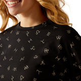 Ariat Dreams Pyjama Set - CATTLE BRAND PRINT