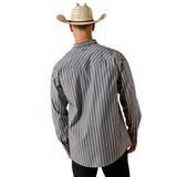 Ariat Men's Pro Series Theron Classic Fit Snap Shirt - GREY STRIPE 10071725